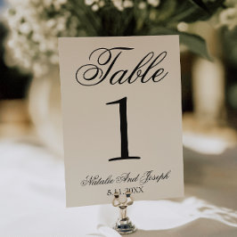 Elegant svart kräm gammaldags pengar bröllopsbord  inbjudningar