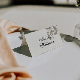 Elegant svart kräm Gammalt pengar Lyxig Bröllop Bordsnummer