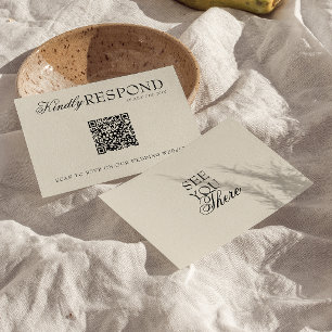 Elegant svart kräm gammalt pengar retro QR-kod brö OSA Kort