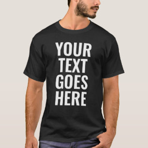 Elegant svart mall Manar Bästa moderna stora tecke T Shirt