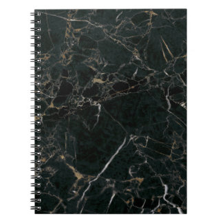 Elegant svart marmor: Texturerad bakgrund Anteckningsbok