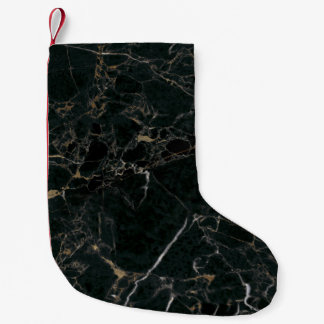Elegant svart marmor: Texturerad bakgrund Liten Julstrumpa