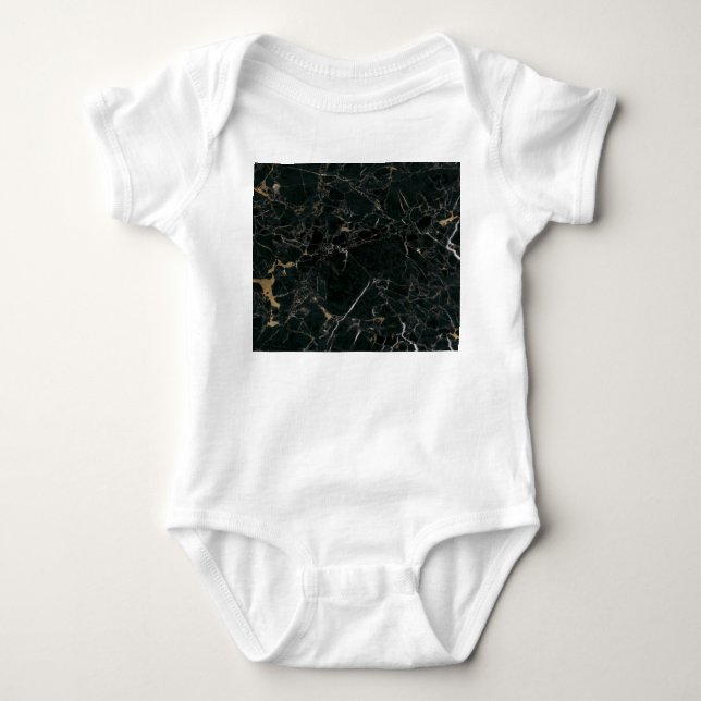Elegant svart marmor: Texturerad bakgrund T Shirt (Framsida)