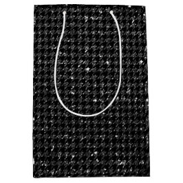 Elegant svart med Glitter-utseendeutskrift