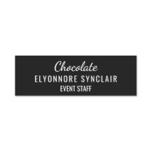 Elegant svart minimal choklad event personal