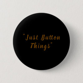 Elegant svart minimalistisk design rund pinback knapp