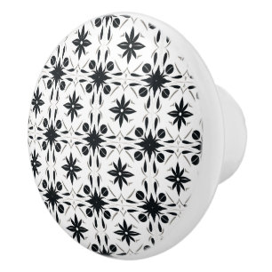 Elegant svart mönster knopp