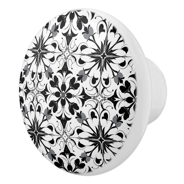 Elegant svart mönster knopp (Höger)