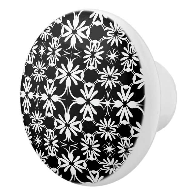 Elegant svart mönster knopp (Höger)