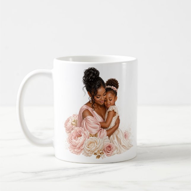 Elegant svart mugg för mors dag som present (Vänster)