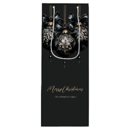 Elegant svart och guld baubles lyxjul