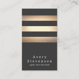 Elegant, svart och Guld, Coola Modern Visitkort