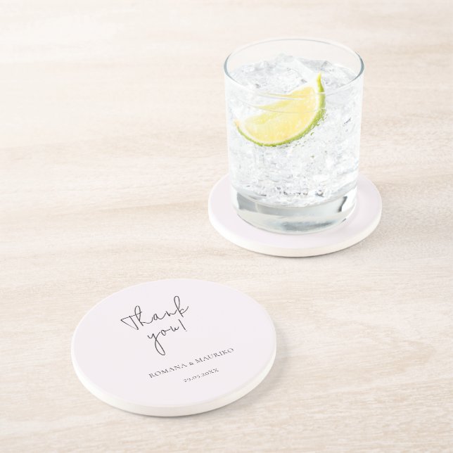 Elegant Svart Och Lila Minimalist Underlägg (Sidan)