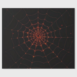 Elegant svart och orange lyx Halloween webbkonst Presentpapper