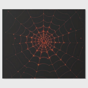 Elegant svart och orange lyx Halloween webbkonst Presentpapper