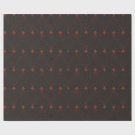 Elegant - svart och röd jul presentpapper