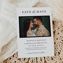 Elegant svart och vit bröllopsfoto