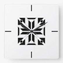 Elegant svart och vit geometrisk mönster