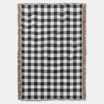 Elegant svart och vit gingham-rutigt mönster