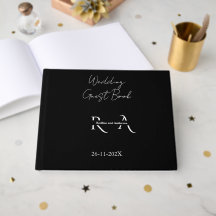 Elegant svart och vit monogram