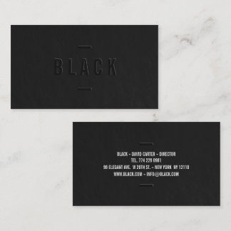 Elegant, svart och vit professionell, modern enkel visitkort