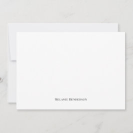 Elegant, svart och vitt, klassiskt anteckningskort