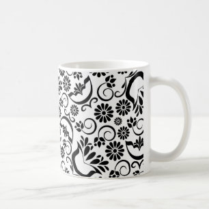 Elegant svart och vitt Mugg