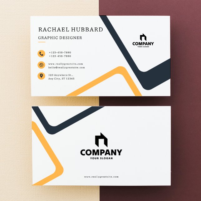 Elegant, svart Professionell, logotyp för Anpassni Visitkort (Skapare uppladdad)