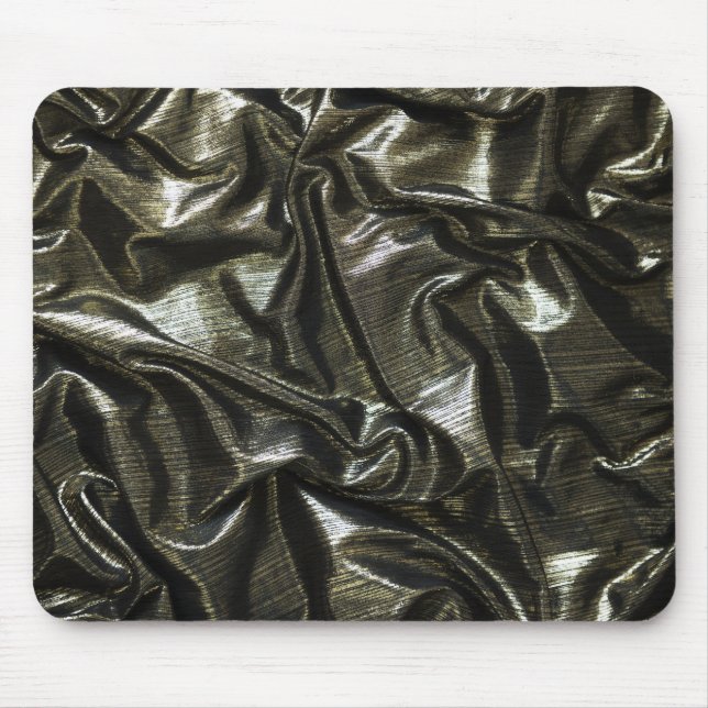 Elegant Svart satatin - utseende munstycke Musmatta (Framsidan)