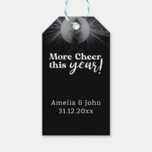 Elegant svart silver vit nyårsafton bröllop