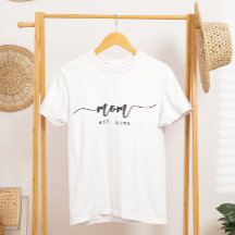 Elegant svart skrifttypografi etablerad mamma