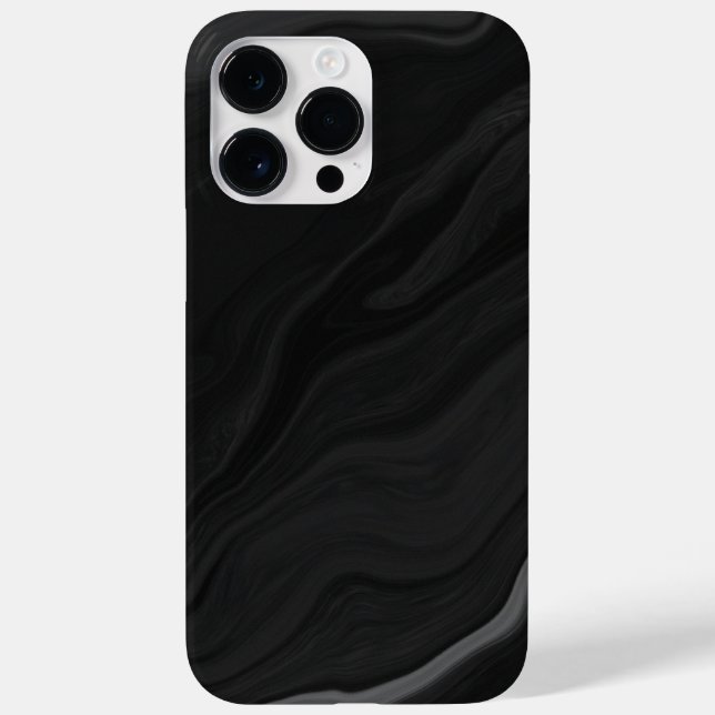 Elegant svart sten marmor mönster (Baksida)