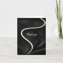Elegant svart tackkort