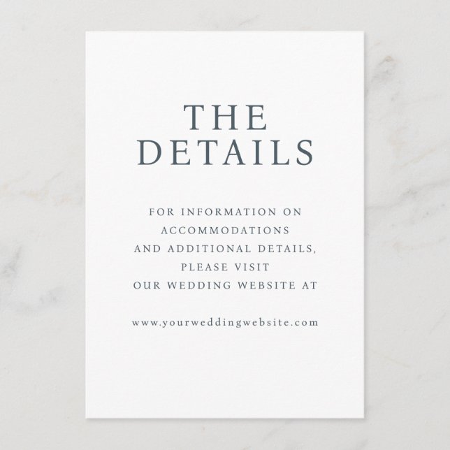 Elegant Svart Typografisk Minimalistisk Tilläggskort (Framsida)