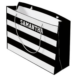 Elegant svart & vit anpassat namn