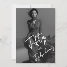 Elegant svart-vit bild Femtio och fantastisk