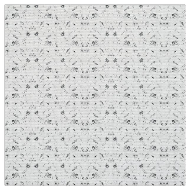 Elegant svart-vit blomdesign som visar upp d tyg (Provkarta)