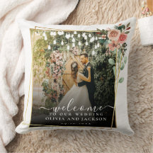 Elegant svart-vit bröllopsinbjudan