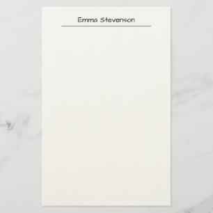 Elegant svart & vit handskrift Professional Brevpapper