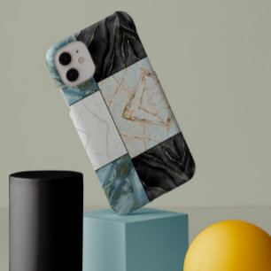 Elegant svart-vit marmor Mönster modern estetik