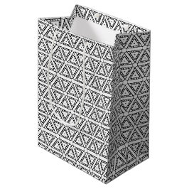 Elegant svart vit triangulär geometrisk mönster