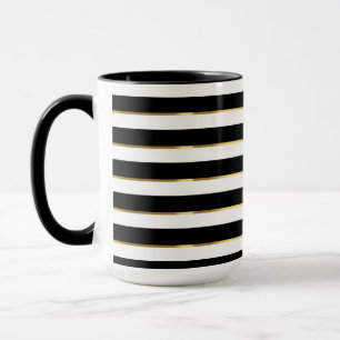 Elegant Svarta Guld, Svarta havet, Vita Mugg