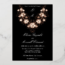 Elegant Svarta havet och Ro Guld Bröllop