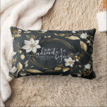 Elegant Svartvit och Guld Blommigt Utandning Bröll Lumbarkudde<br><div class="desc">Låt Äventyr börja! Elegant Black White och Guld Blommigt Wandeance Möhippa Dekorativ kudde Mallates. Dessa utformningar kan vara Personlig för ditt särskilda tillfälle och skulle vara Perfekt för Bröllop,  Möhippa,  Förlovningsfest,  Födelsedagsfest och många fler särskilda tillfällen.</div>