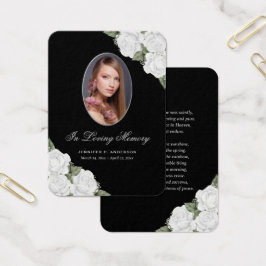 Elegant Svartvit papperskorg, felstavat bönekort Visitkort