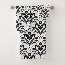 Elegant svartvit Retro art décodamast