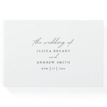 Elegant svartvit skript bröllop