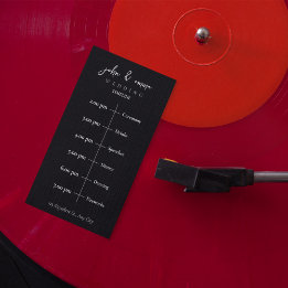 Elegant Svartvitt Bröllop tema Program