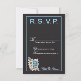 Elegant Svartvitt med ljusblå detaljer