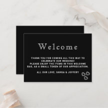 Elegant Svartvitt minimalistiskt Bröllop